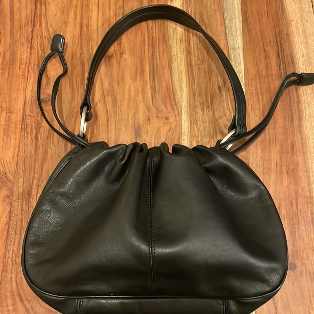 Small leather handbag